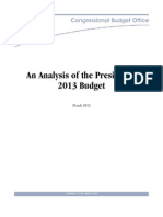 An Analysis of The President's 2013 Budget: March 2012