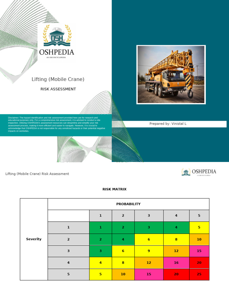 Mobile Crane Risk Assessment Guide | PDF | Crane (Machine) | Risk