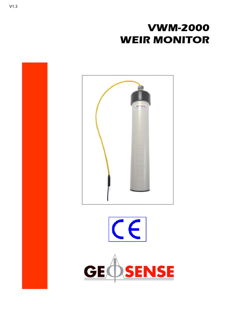VWM-2000 Weir Monitor Manual | PDF | Electromagnetic Compatibility ...