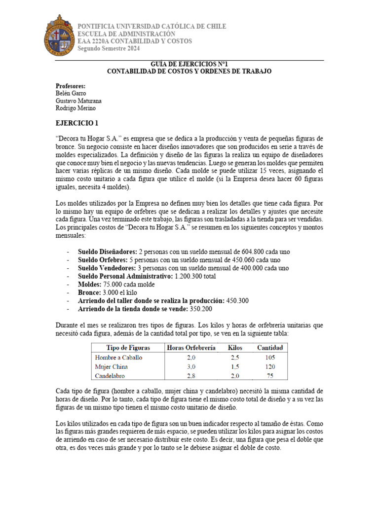 1.-Gu-C3-ADa_Ej_1 | PDF | Estado de resultados | Contabilidad