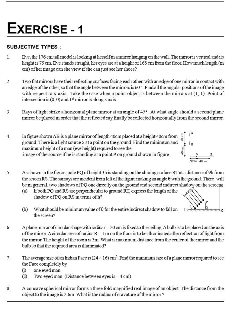 Measuring Angles and Image Formation | PDF | Mirror | Refraction