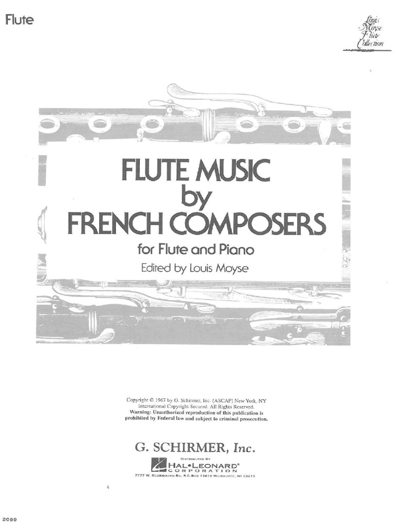 Flute Music by French Composers Flauta Compresso | PDF