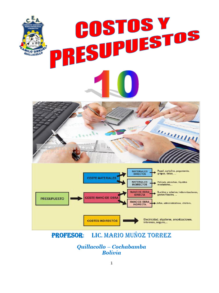 Costos y Presupuestos | PDF | Personal | Economias
