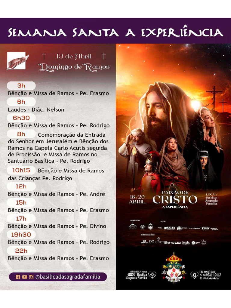Programação Semana Santa 2025 | PDF