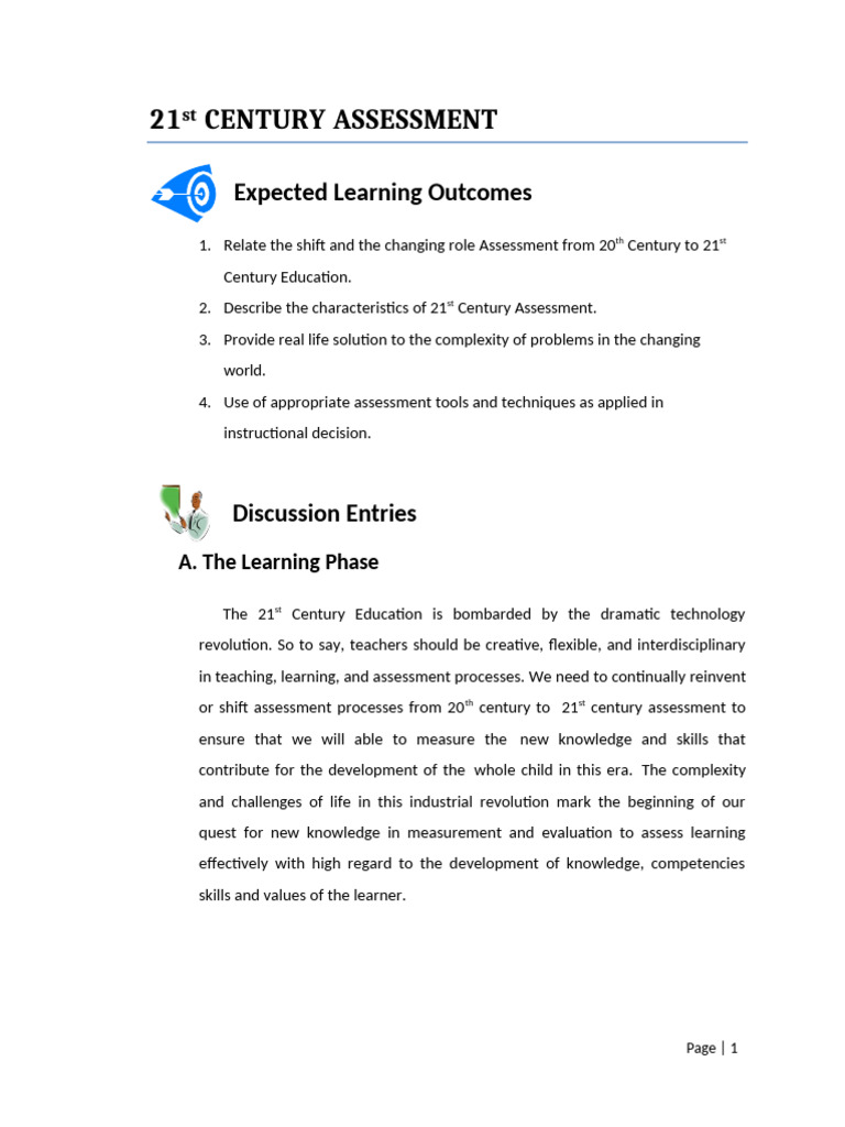 2.-21st-Century-Assessment | PDF | Educational Assessment | Learning