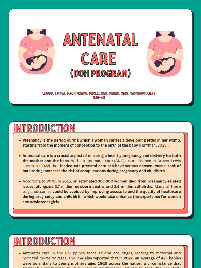 Enhancing Antenatal Care in the Philippines | PDF | Maternal Health ...