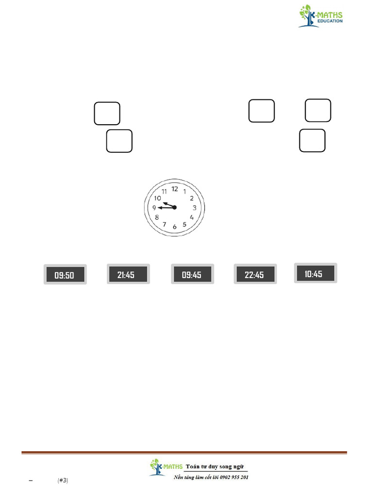 Test Unit 2 Time and Timetables | PDF