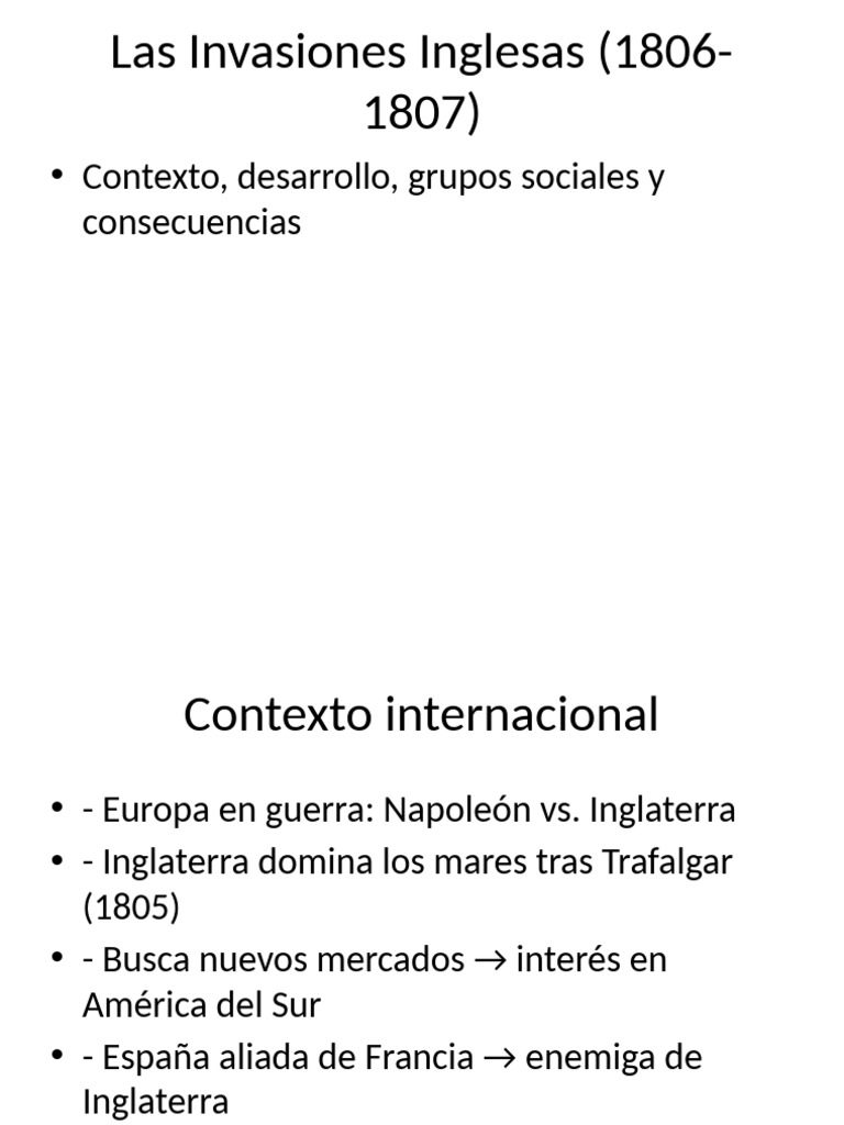 Invasiones_Inglesas_Presentacion | PDF