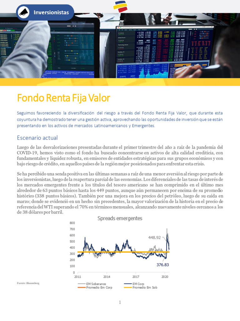 Fondos Renta Fija Valor: Análisis y Perspectivas | PDF | Inversiones ...