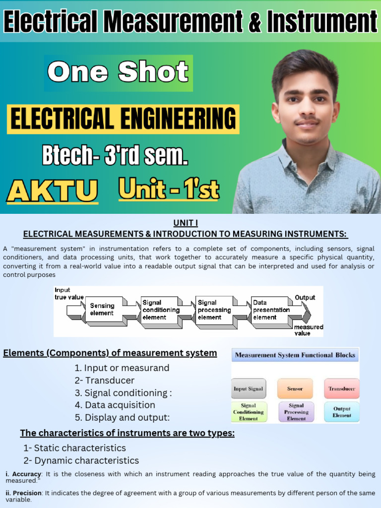 Electrical Measurement Systems Overview | PDF | Observational Error ...