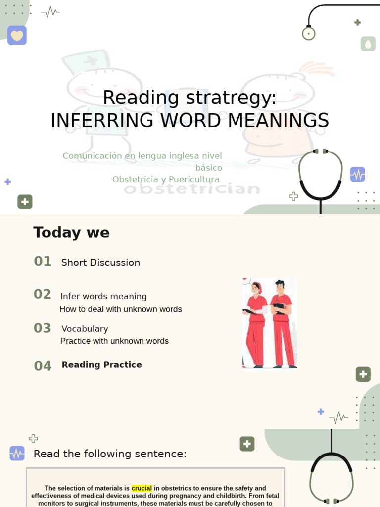 Inferring Word Meanings in English | PDF | Pregnancy | Part Of Speech