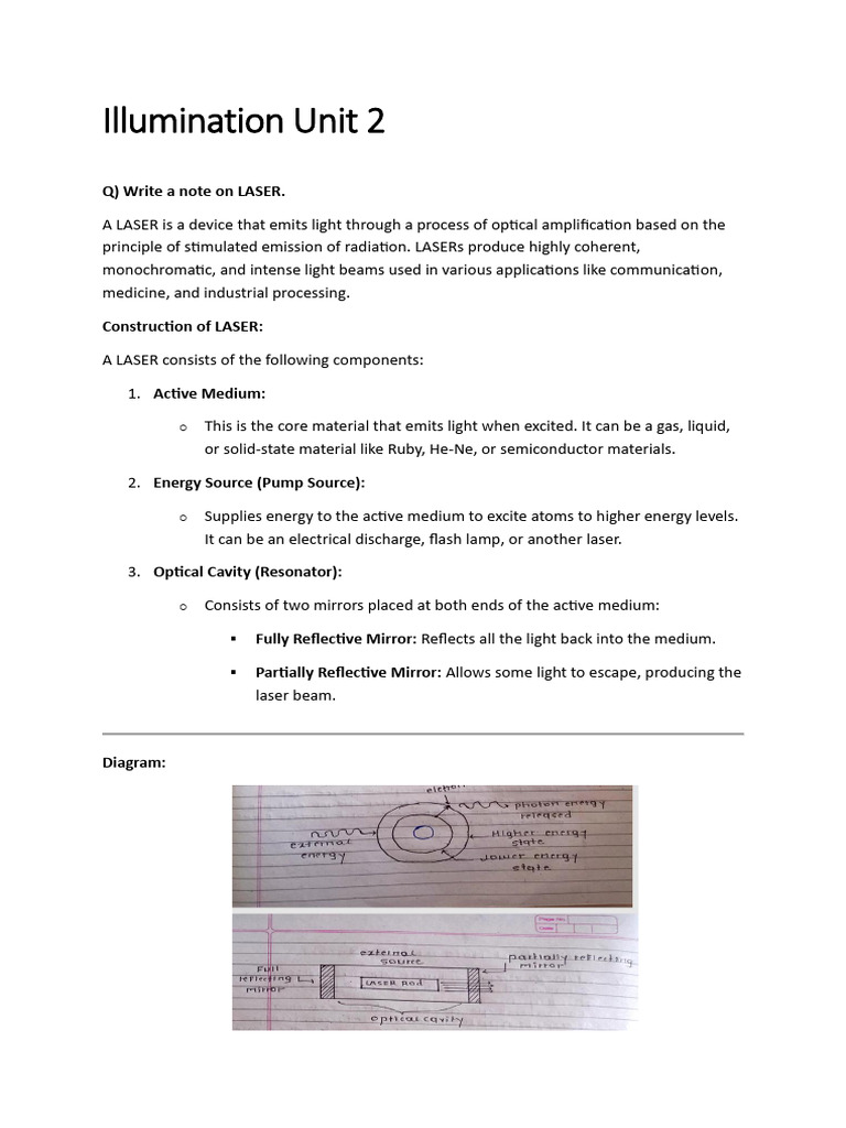 Illumination Unit 2 New | PDF | Compact Fluorescent Lamp | Laser