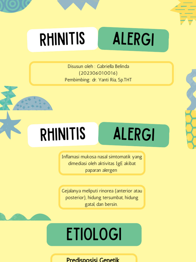 Book Reading - Rhinitis Alergi - Gabriella Belinda | PDF