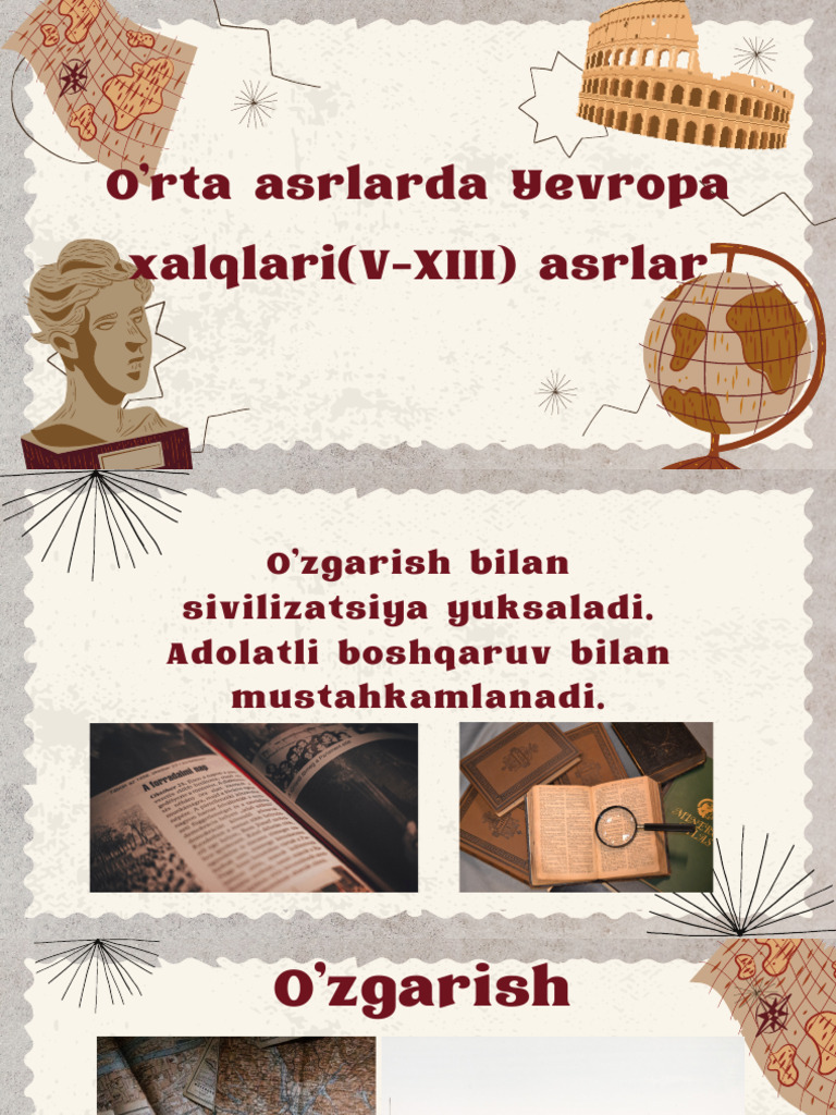 O'rta Asrlarda Yevropa Xalqlari (V-XIII) Asrlar | PDF
