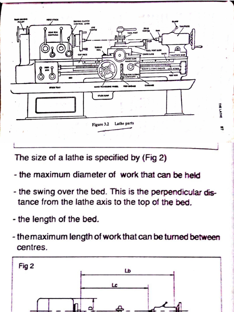 Lathe Study Material | PDF