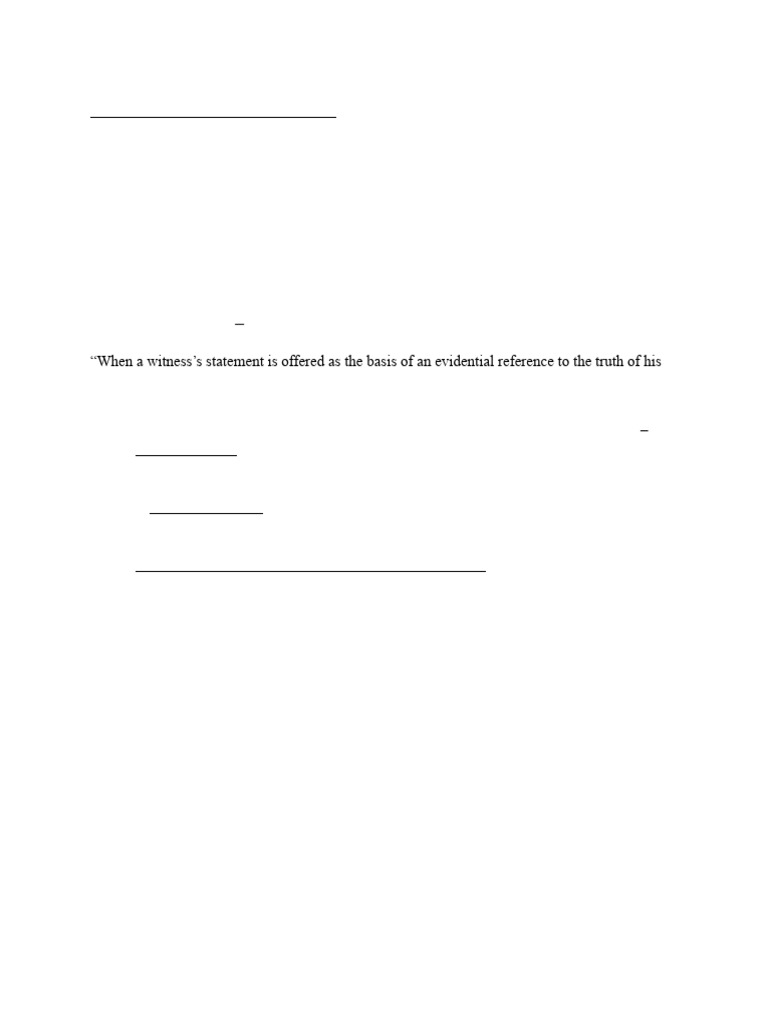 Witness Memory Refreshing in Evidence Act | PDF | Witness | Testimony