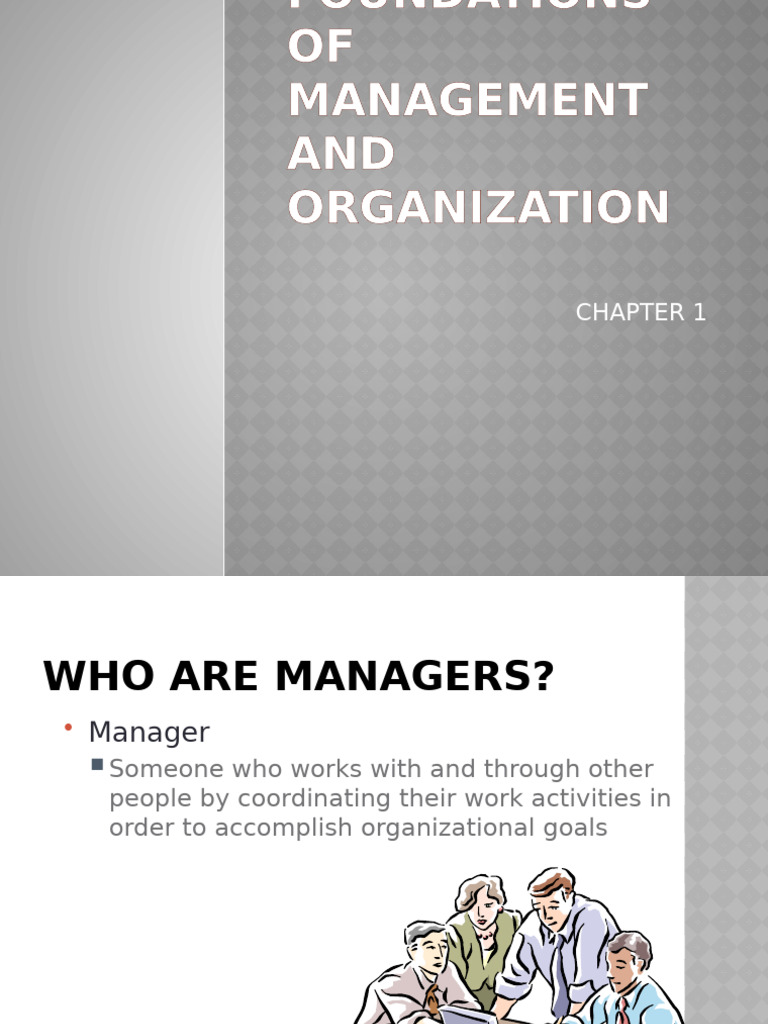 Chapter 1 MGT 210 Foundations of Management and Organization | PDF ...