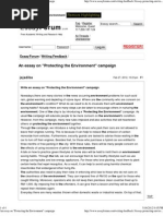 Download An Essay on _Protecting the Environment_ Campaign by Vaishali Karale SN85635275 doc pdf