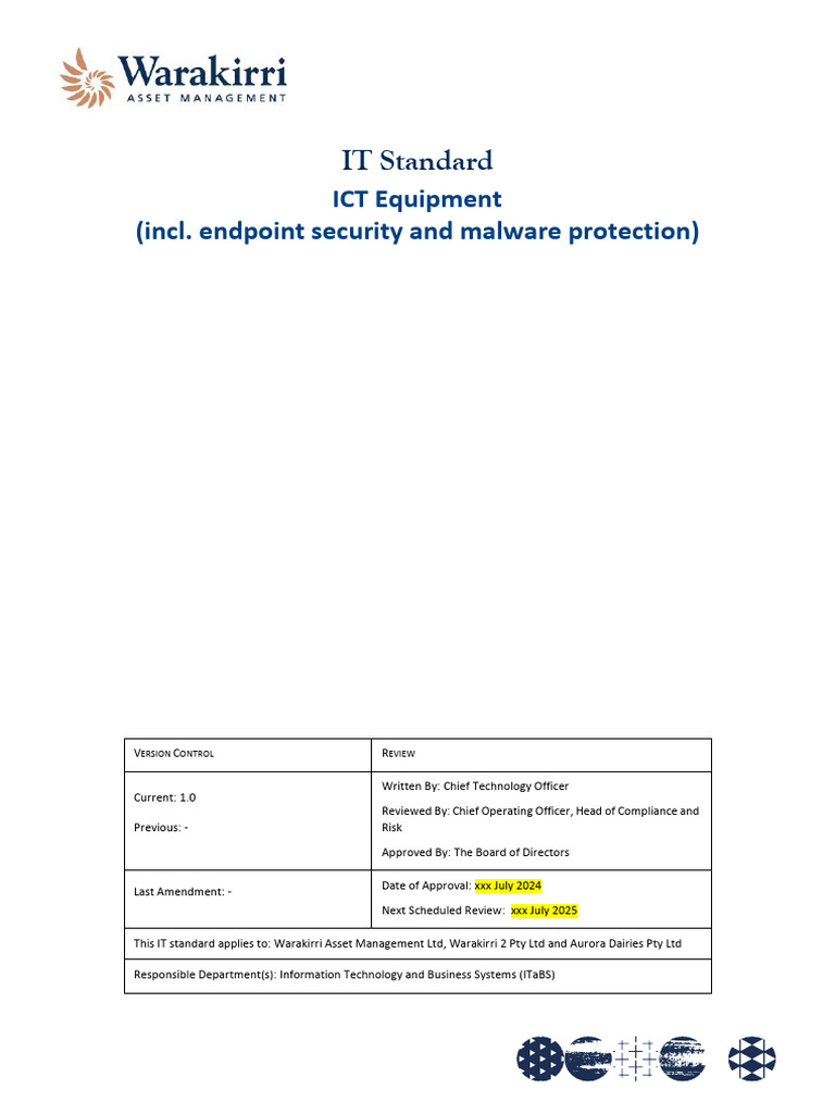 IT Standard DRAFT - ICT Equipment | PDF | Personal Computers | Internet ...