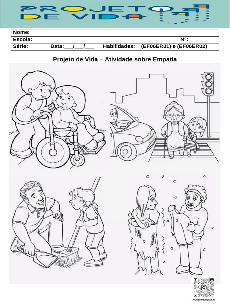 Atividade de Projeto de Vida Adaptada | PDF