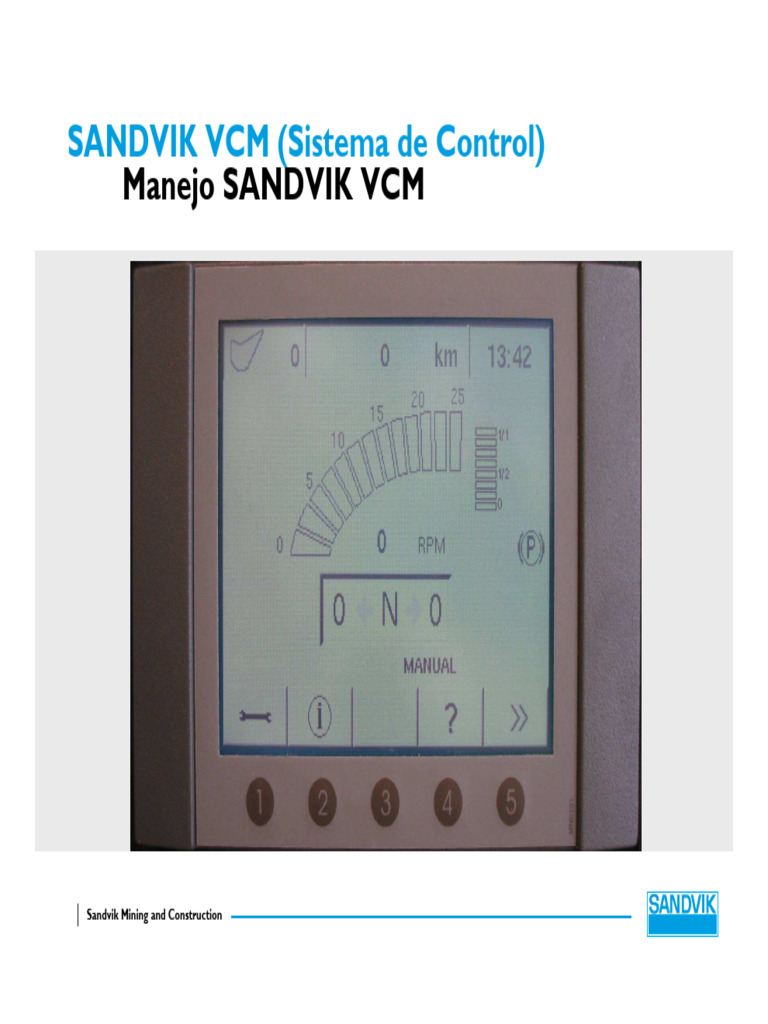 Manejo del Sistema VCM Sandvik | PDF | Presión