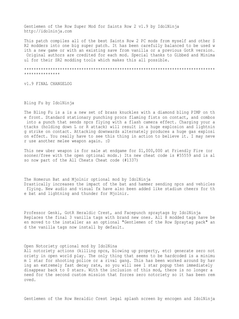 Download Gentlemen Of The Row V1 9 Changelog Dragon Ball Leisure