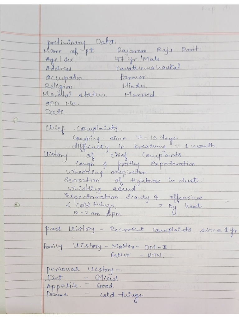 Respiratory and Skin Chronic Cases | PDF