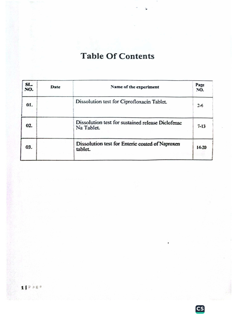 Tablet Solution Class Note Pdf