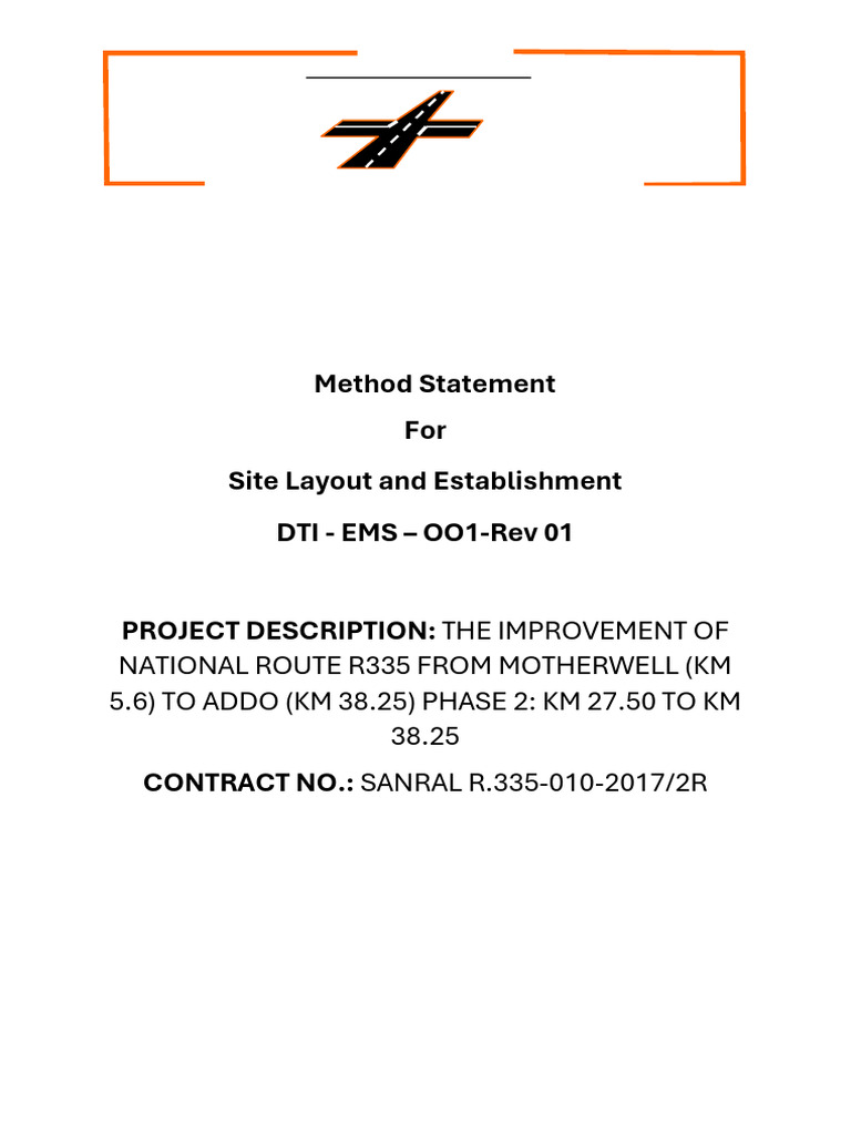 DTI-EMS-001 Environmental Method Statement- Site Layout and ...