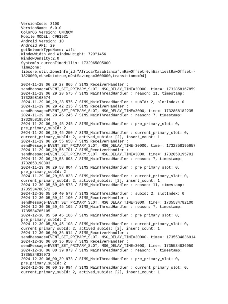 Trace - 2024-11-30 12 - 23 - 24 906 | PDF | Embedded Linux | Mobile ...