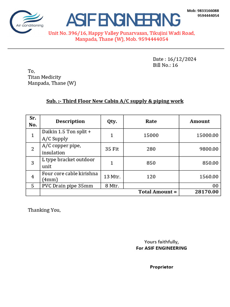 Asif Engineering. | PDF