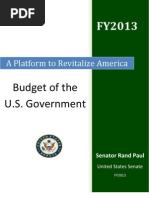 Download SENATOR RAND PAUL A PLATFORM TO REVITALIZE AMERICA UPDATED by Senator Rand Paul SN85637138 doc pdf