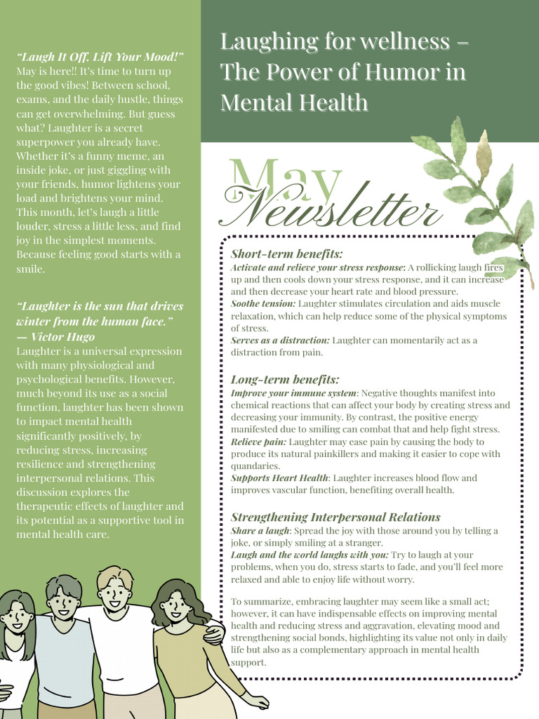 The Healing Power of Laughter | PDF | Laughter | Stress (Biology)