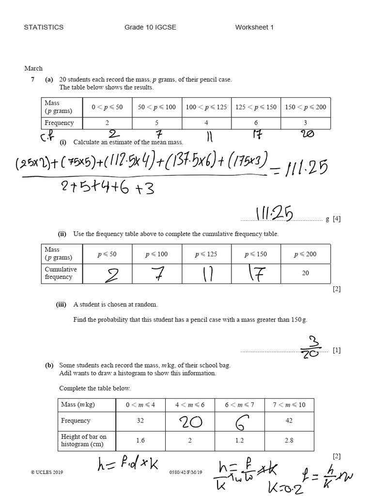 Statistics 2019 MC - 250303 - 132629 | PDF | Histogram | Descriptive ...