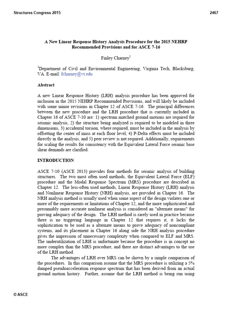 New LRH Analysis for NEHRP & ASCE 7-16 | PDF | Applied Mathematics ...