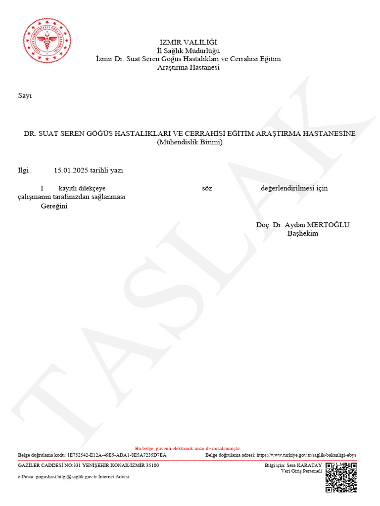 Taslak Üst Yazı Mahkum Servisi WC'Ler Hk. | PDF