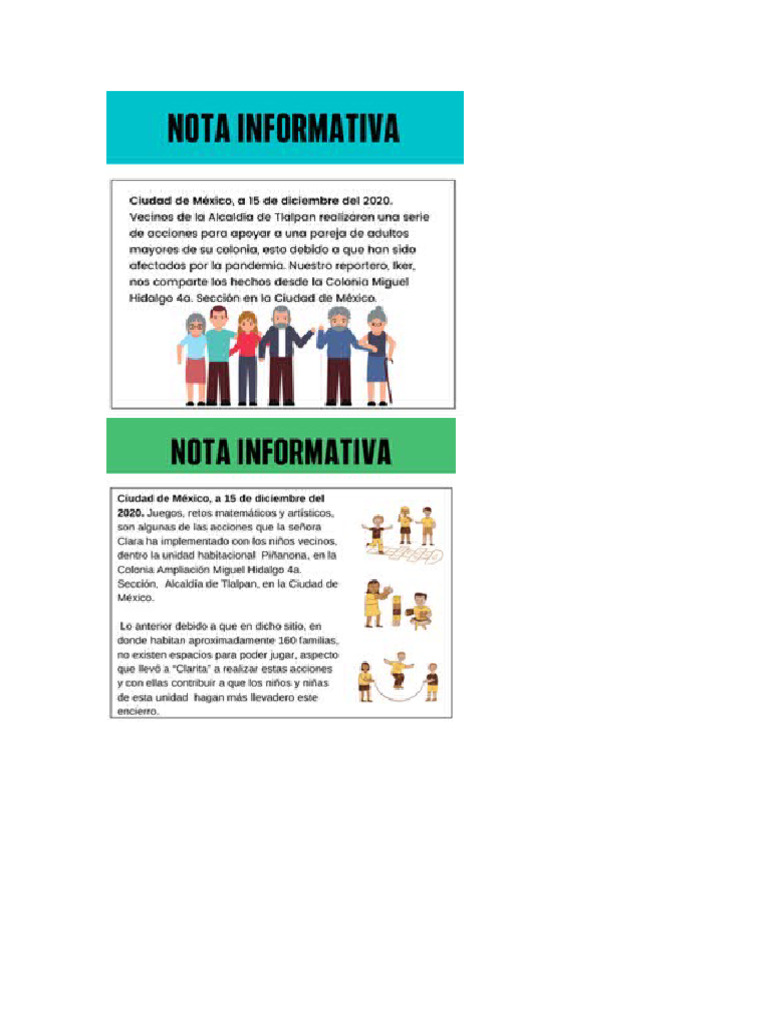 Nota Informativa Toño | PDF