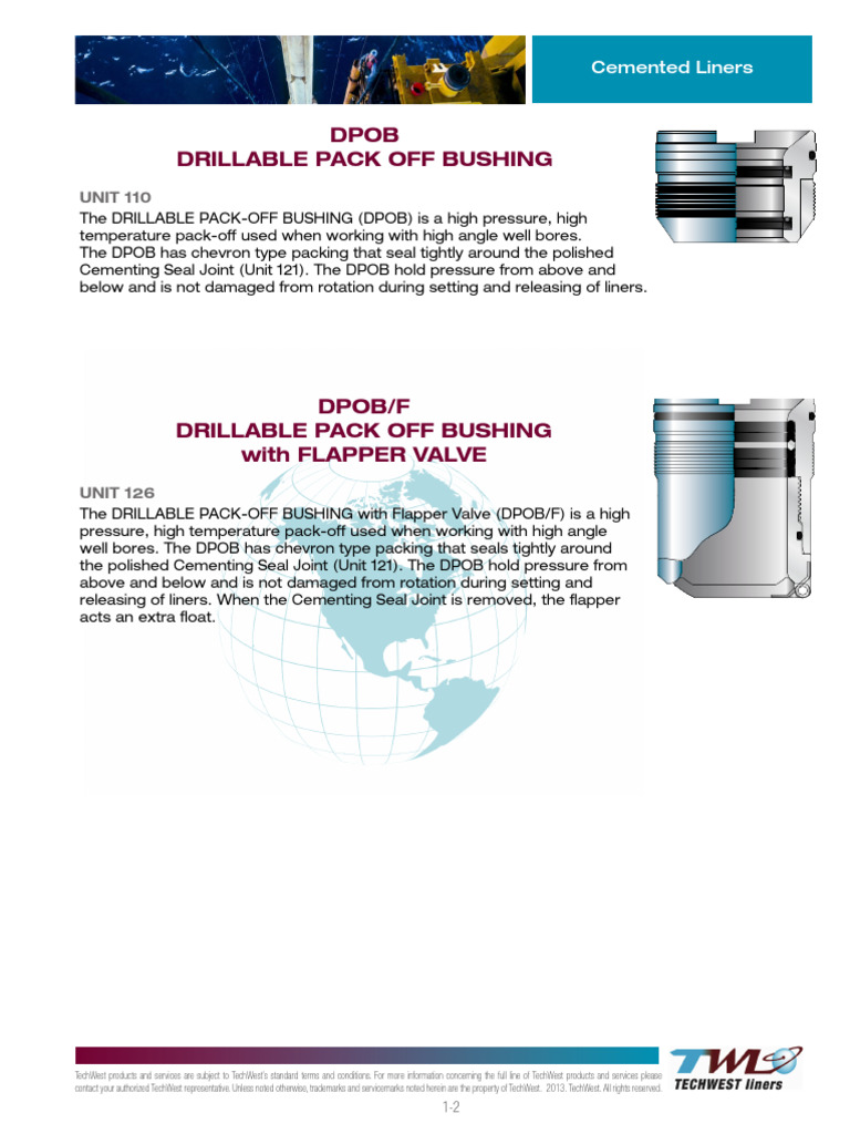 Drillable Pack Off Bushings Overview | PDF | Valve | Mechanical Engineering