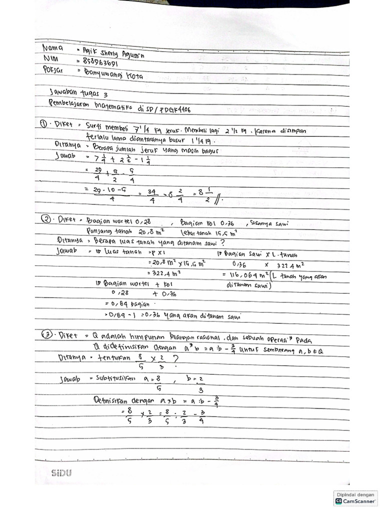 Tugas 3 Matematika Pdf