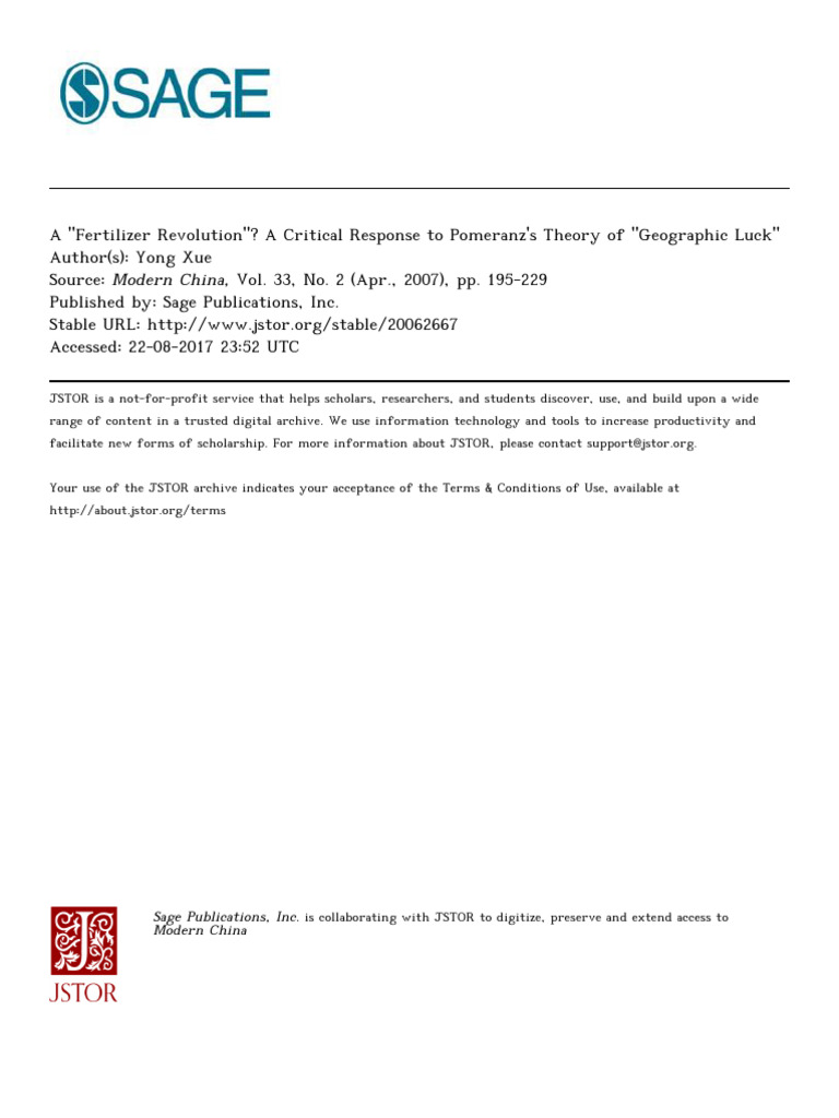 Critique of Pomeranz | PDF | Qing Dynasty | Manchuria