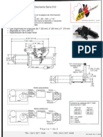 Especificaciones Motor Limpiaparabrisas