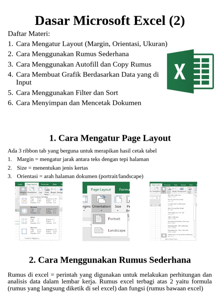 Panduan Dasar Microsoft Excel 2023 | PDF