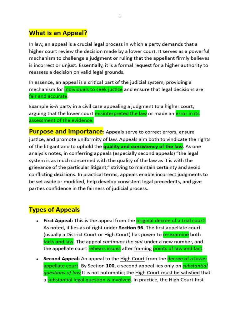 Understanding Legal Appeals and Revisions | PDF | Appeal | Lawsuit