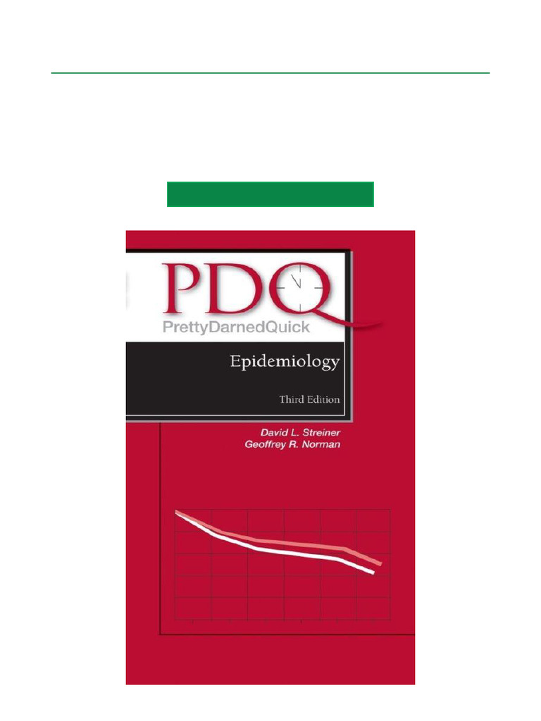 PDQ Epidemiology 3rd Edition Overview | PDF | Epidemiology | Infection