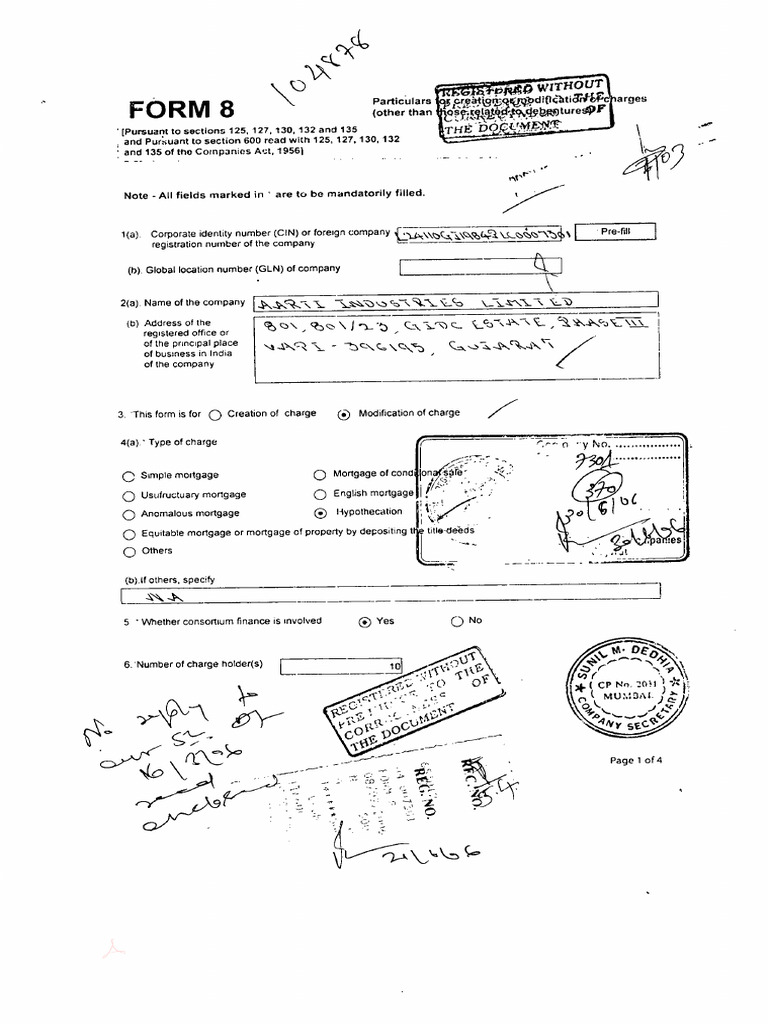 Form 277 Certification Document | PDF