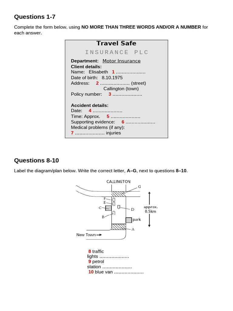 Travel Insurance and Wildlife Questions | PDF
