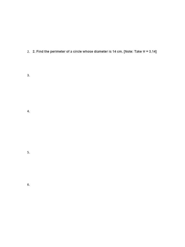 Perimeter Questions 1 | PDF
