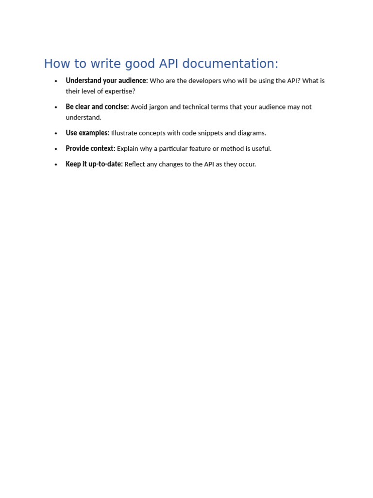 How to Write Good API Documentation - 3 | PDF