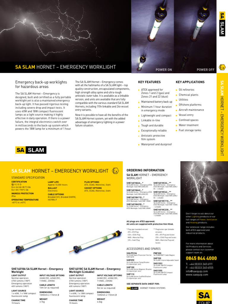 sa-slam-hornet-emergency-worklight-pdf-fluorescent-lamp-equipment