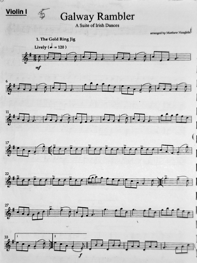 GALWAY RAMBLER Violin1.1 | PDF